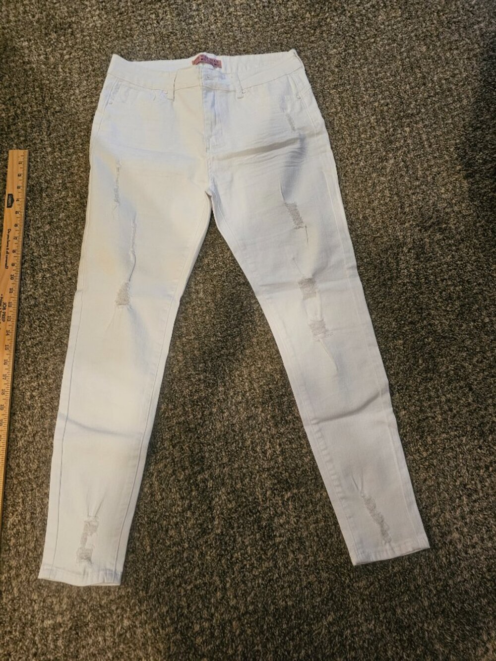 Wax Jean "Butt, I Love You!" White Skinny Jeans - Size 11/30 [1